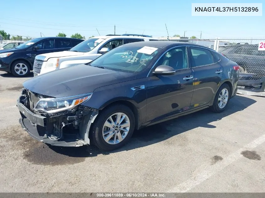 2017 Kia Optima Lx VIN: KNAGT4L37H5132896 Lot: 39611889