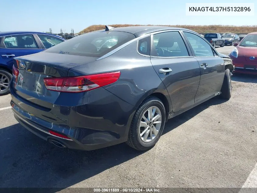 2017 Kia Optima Lx VIN: KNAGT4L37H5132896 Lot: 39611889