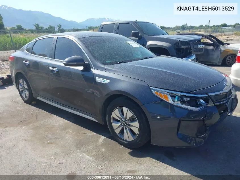 2017 Kia Optima Hybrid VIN: KNAGT4LE8H5013529 Lot: 39612091