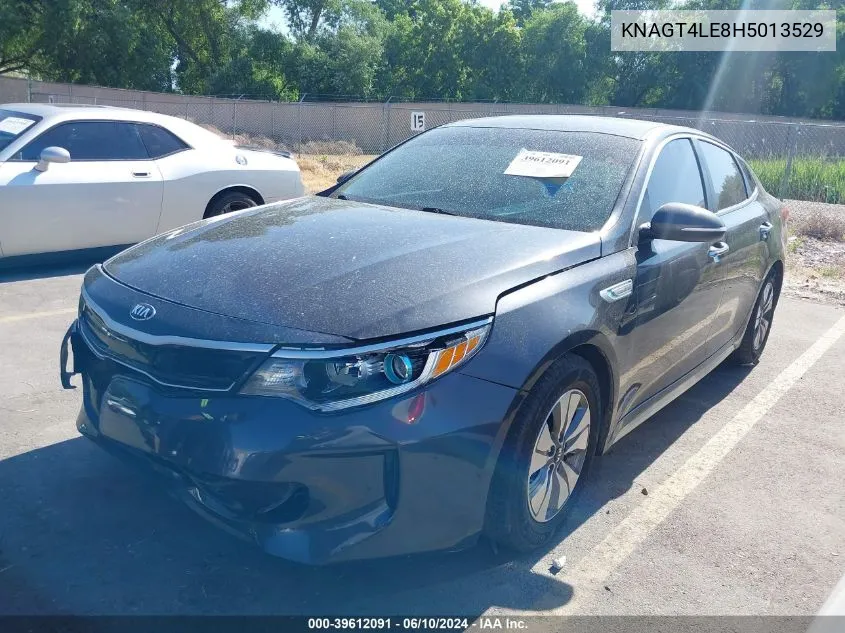 2017 Kia Optima Hybrid VIN: KNAGT4LE8H5013529 Lot: 39612091