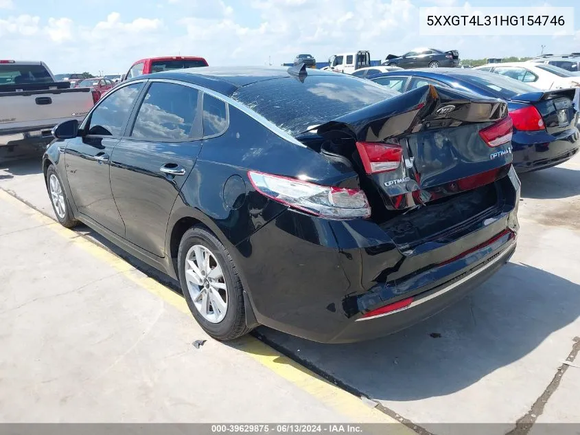 5XXGT4L31HG154746 2017 Kia Optima Lx