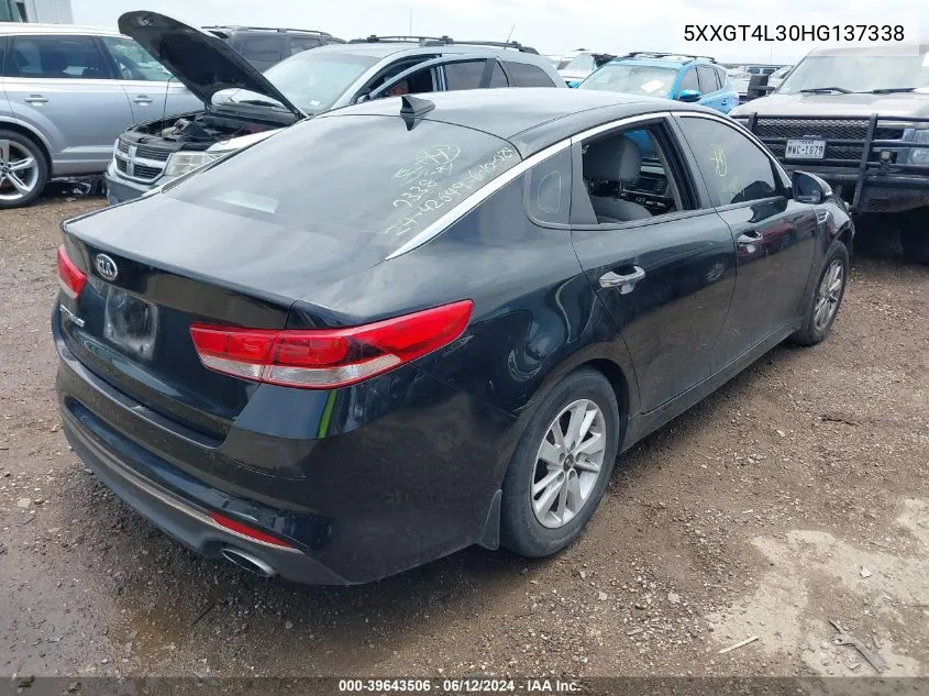 2017 Kia Optima Lx VIN: 5XXGT4L30HG137338 Lot: 39643506