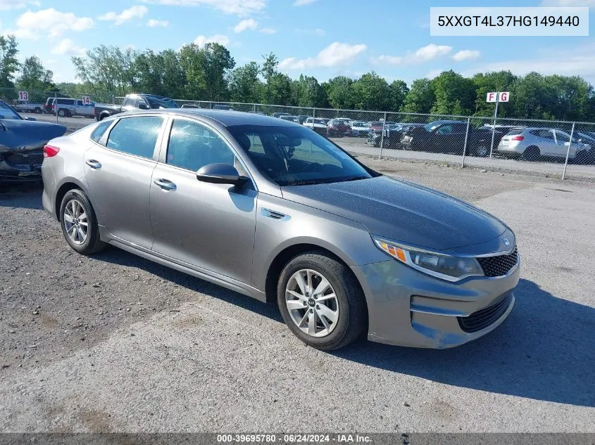 5XXGT4L37HG149440 2017 Kia Optima Lx