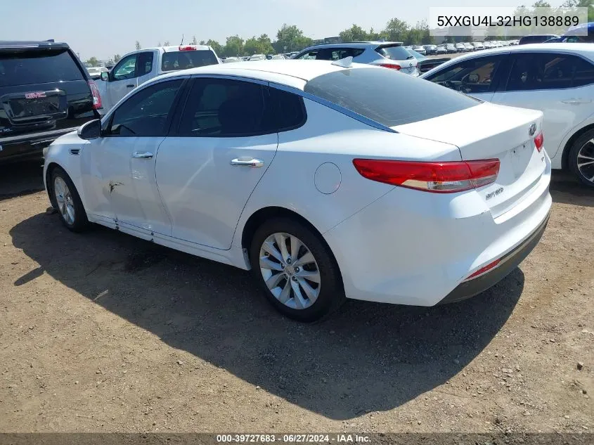 5XXGU4L32HG138889 2017 Kia Optima Ex