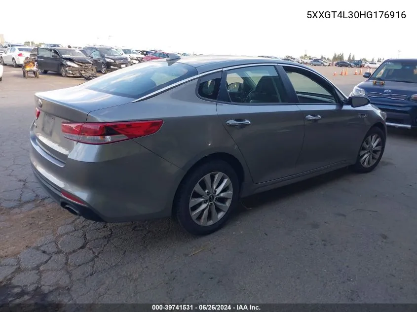 2017 Kia Optima Lx VIN: 5XXGT4L30HG176916 Lot: 39741531