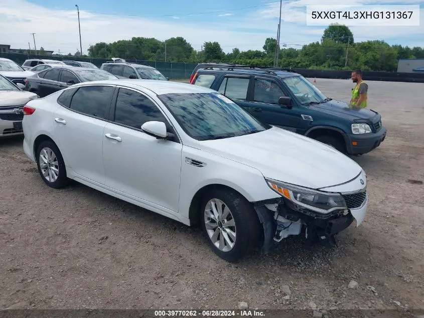 2017 Kia Optima Lx VIN: 5XXGT4L3XHG131367 Lot: 39770262