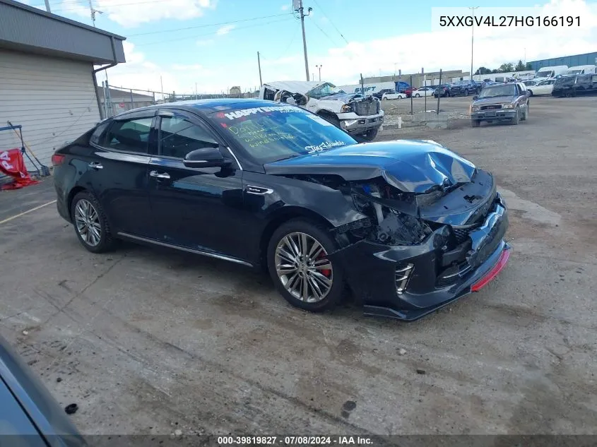 5XXGV4L27HG166191 2017 Kia Optima Sxl Turbo