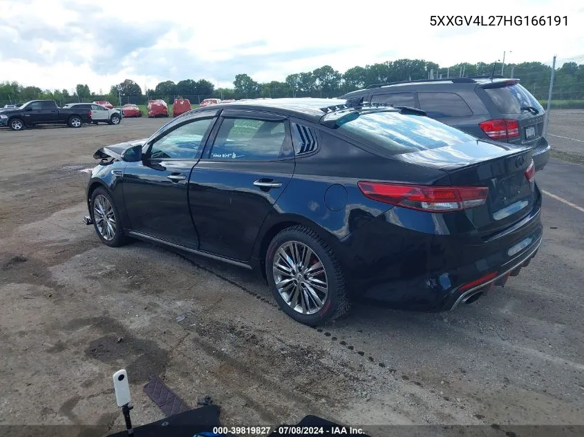 2017 Kia Optima Sxl Turbo VIN: 5XXGV4L27HG166191 Lot: 39819827