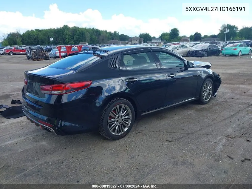 2017 Kia Optima Sxl Turbo VIN: 5XXGV4L27HG166191 Lot: 39819827