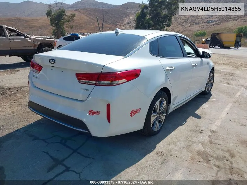 2017 Kia Optima Plug-In Hybrid Ex VIN: KNAGV4LD5H5014865 Lot: 39893379