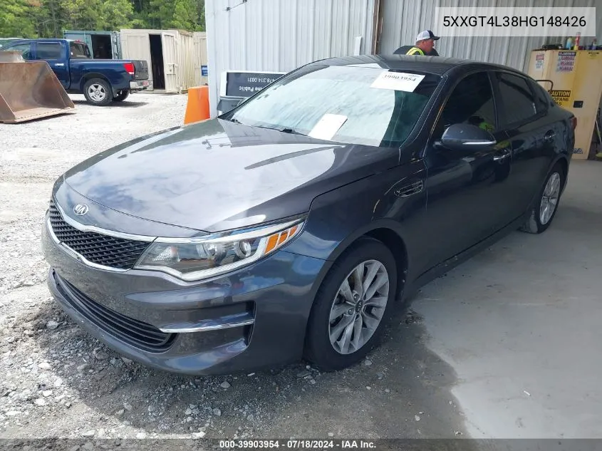 2017 Kia Optima Lx VIN: 5XXGT4L38HG148426 Lot: 39903954