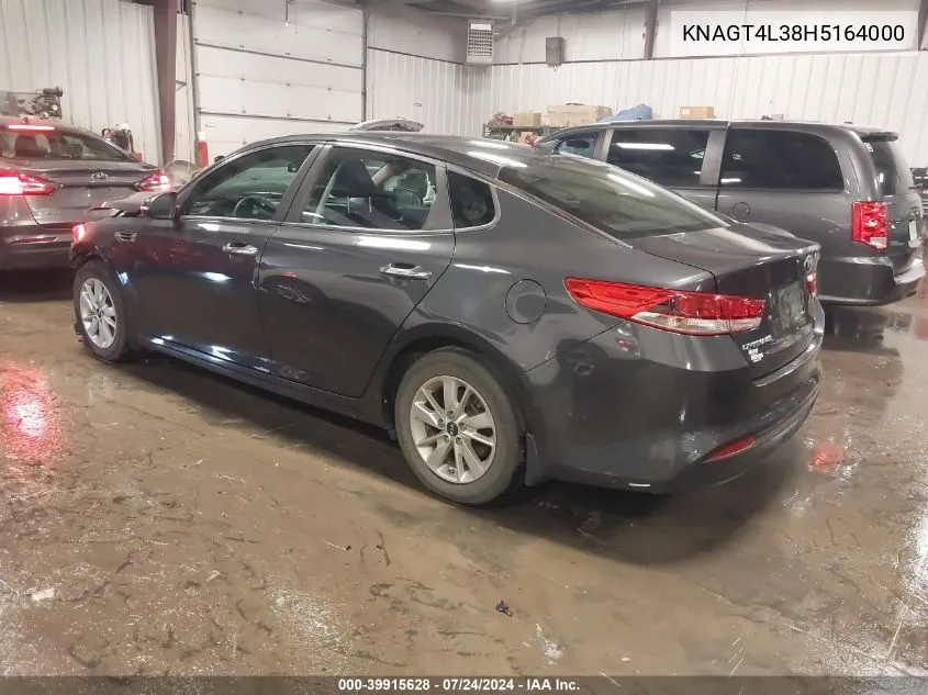 KNAGT4L38H5164000 2017 Kia Optima Lx