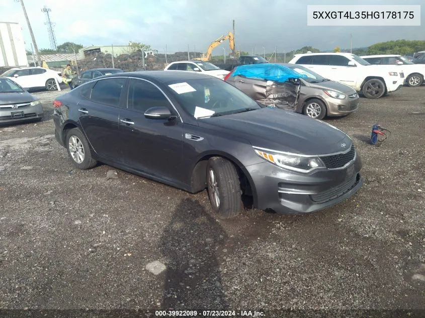 5XXGT4L35HG178175 2017 Kia Optima Lx