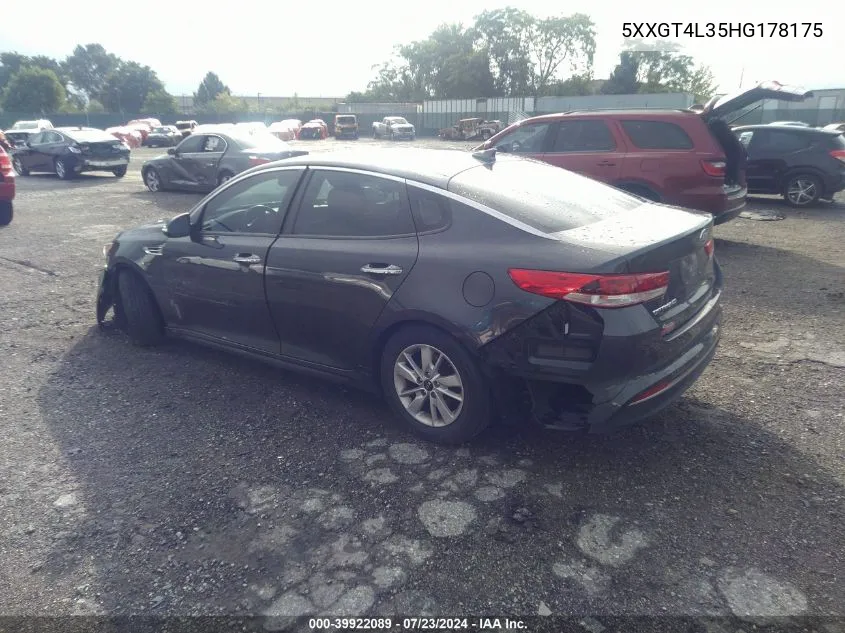 5XXGT4L35HG178175 2017 Kia Optima Lx