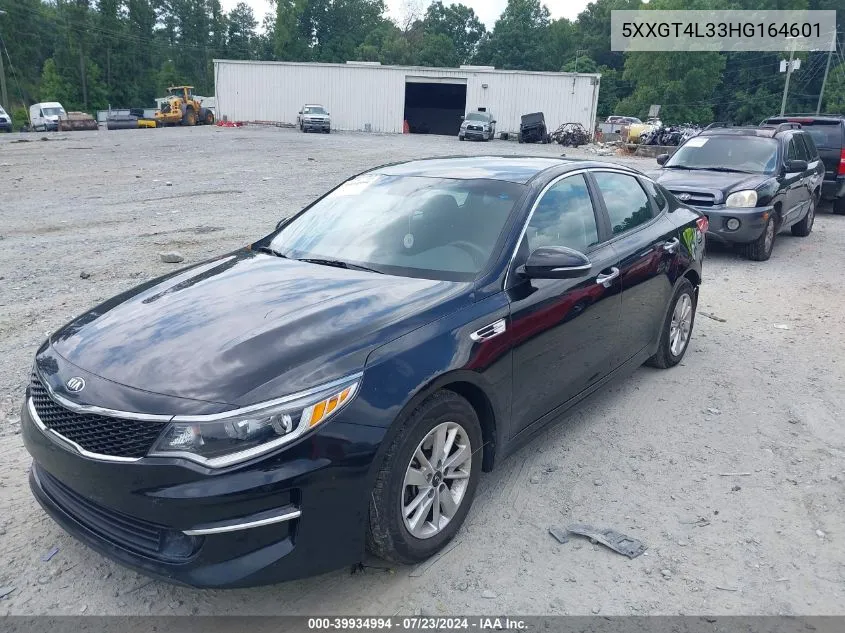 2017 Kia Optima Lx VIN: 5XXGT4L33HG164601 Lot: 39934994