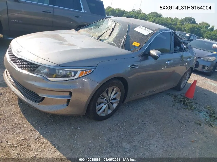 5XXGT4L31HG154004 2017 Kia Optima Lx