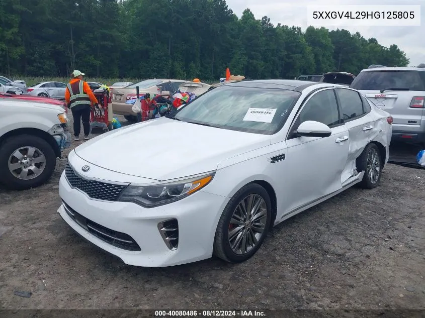 5XXGV4L29HG125805 2017 Kia Optima Sxl Turbo