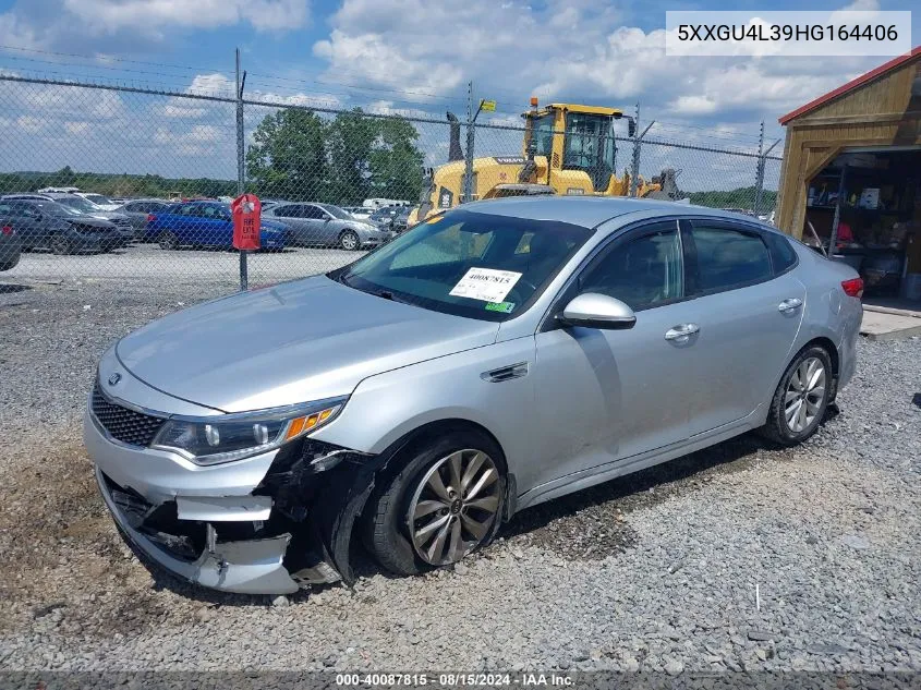 5XXGU4L39HG164406 2017 Kia Optima Ex