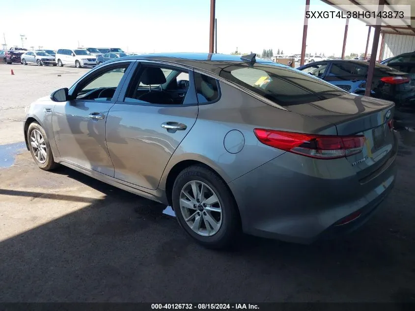 5XXGT4L38HG143873 2017 Kia Optima Lx