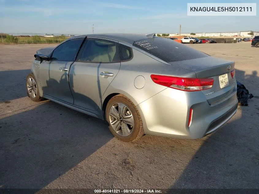 KNAGU4LE5H5012111 2017 Kia Optima Hybrid Ex