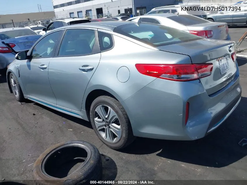 KNAGV4LD7H5017394 2017 Kia Optima Plug-In Hybrid Ex