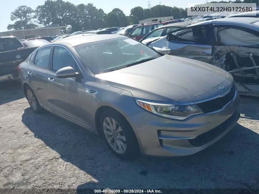 2017 Kia Optima Lx VIN: 5XXGT4L32HG122680 Lot: 40156009