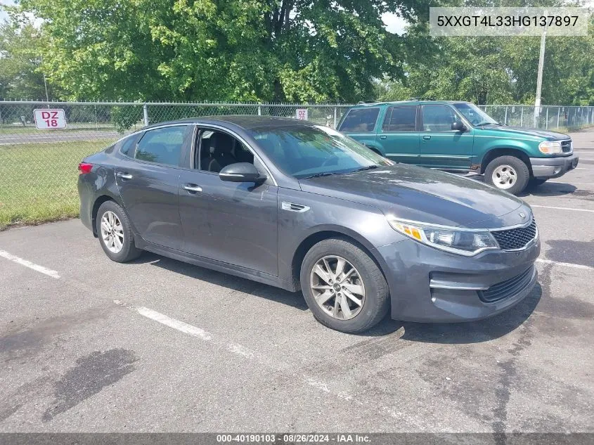 5XXGT4L33HG137897 2017 Kia Optima Lx