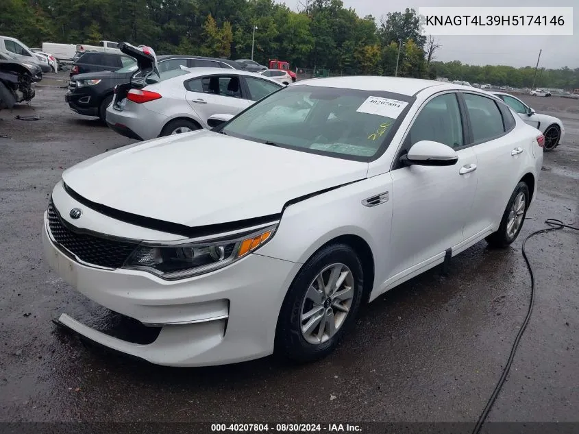 KNAGT4L39H5174146 2017 Kia Optima Lx