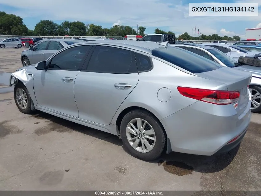 5XXGT4L31HG134142 2017 Kia Optima Lx