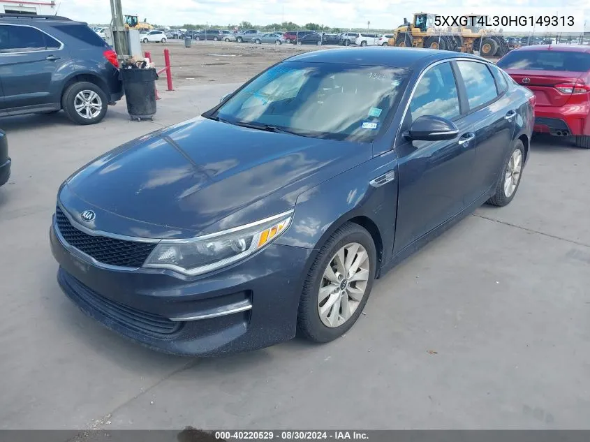 2017 Kia Optima Lx VIN: 5XXGT4L30HG149313 Lot: 40220529