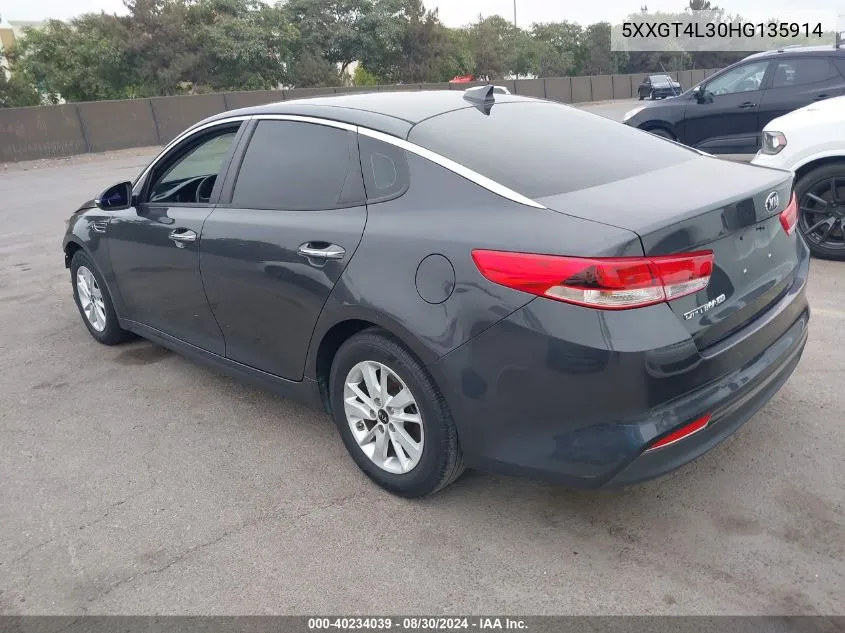 5XXGT4L30HG135914 2017 Kia Optima Lx