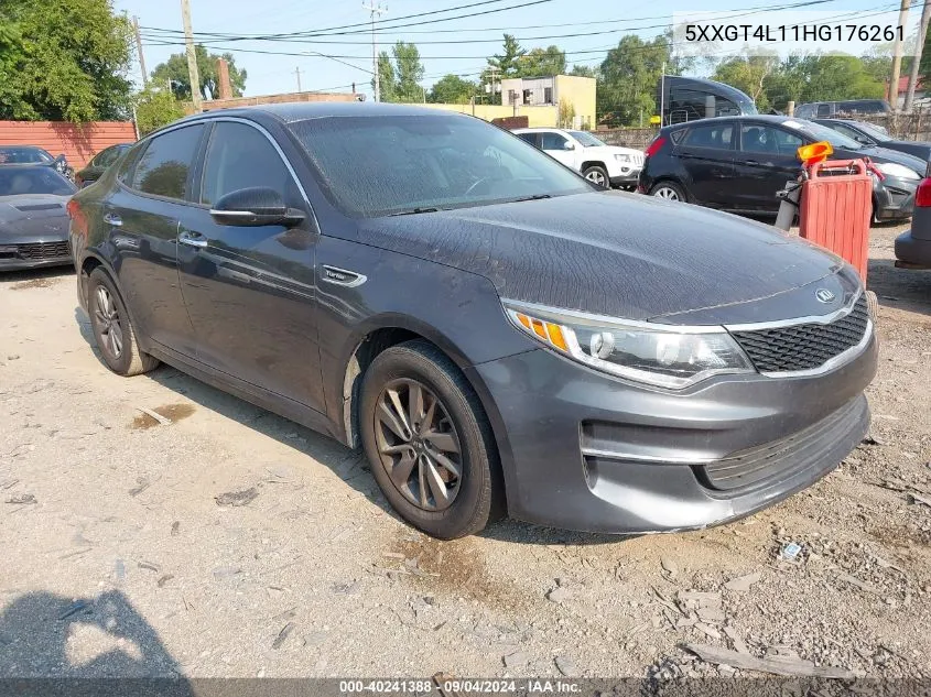 2017 Kia Optima Lx VIN: 5XXGT4L11HG176261 Lot: 40241388