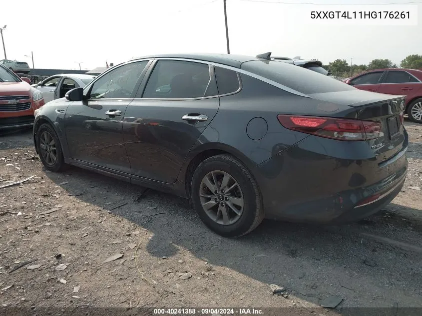 2017 Kia Optima Lx VIN: 5XXGT4L11HG176261 Lot: 40241388