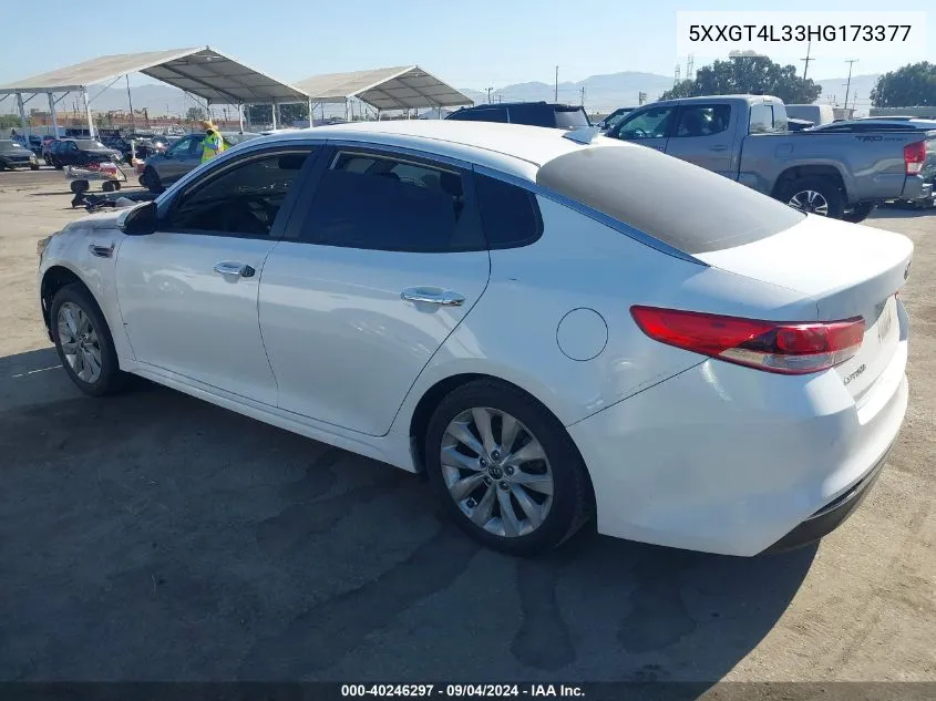 5XXGT4L33HG173377 2017 Kia Optima Lx