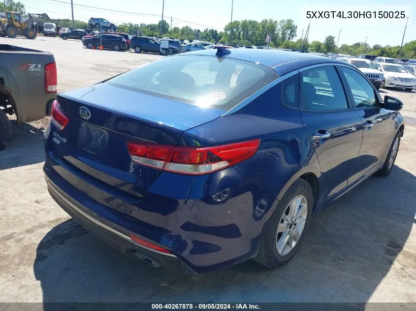 5XXGT4L30HG150025 2017 Kia Optima Lx