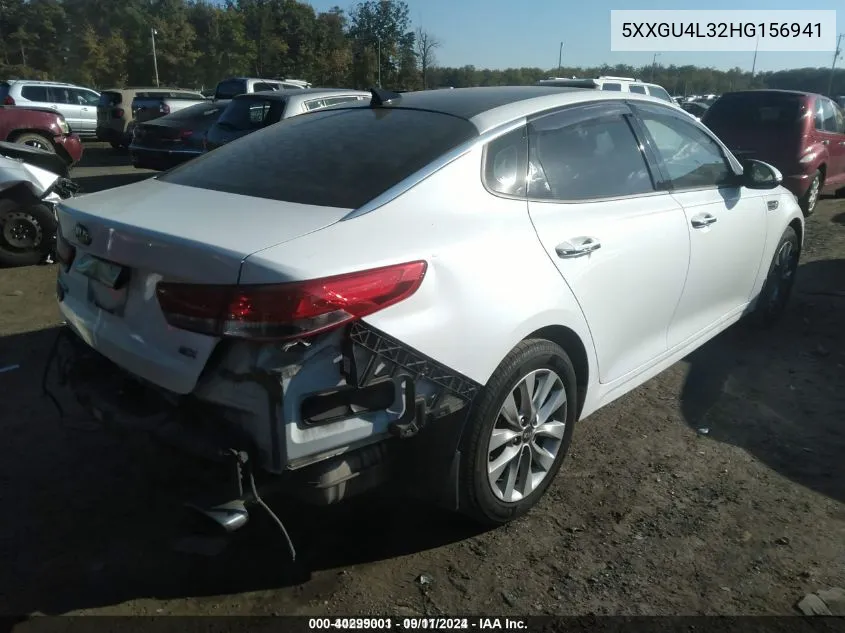 5XXGU4L32HG156941 2017 Kia Optima Ex