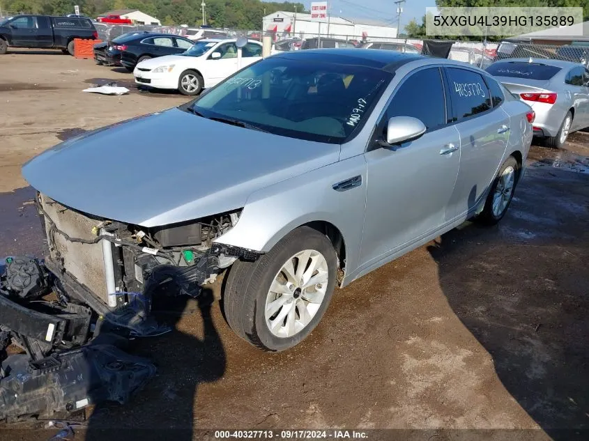 5XXGU4L39HG135889 2017 Kia Optima Ex