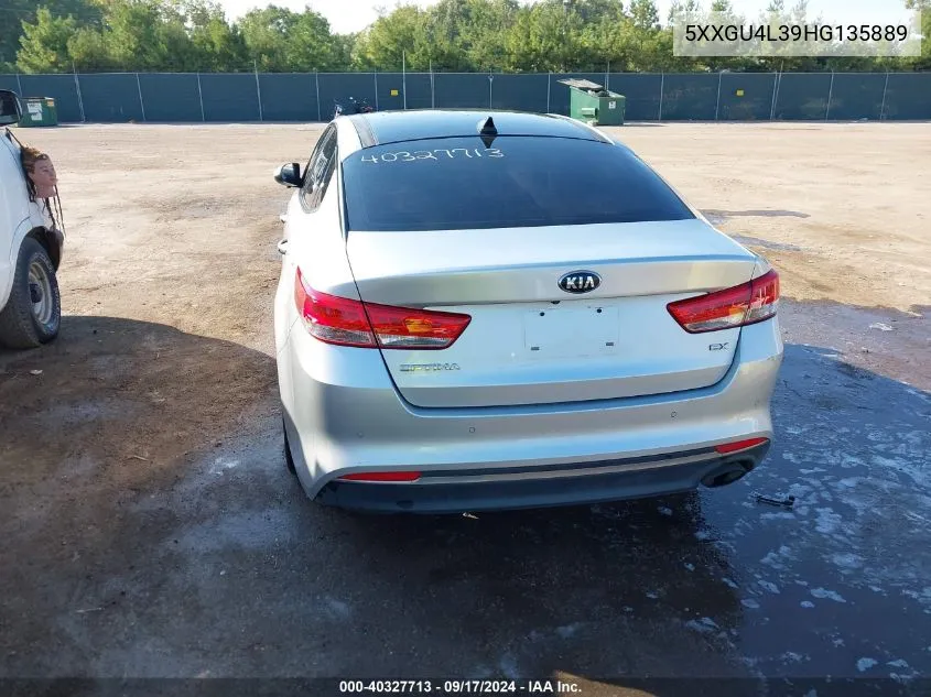 5XXGU4L39HG135889 2017 Kia Optima Ex