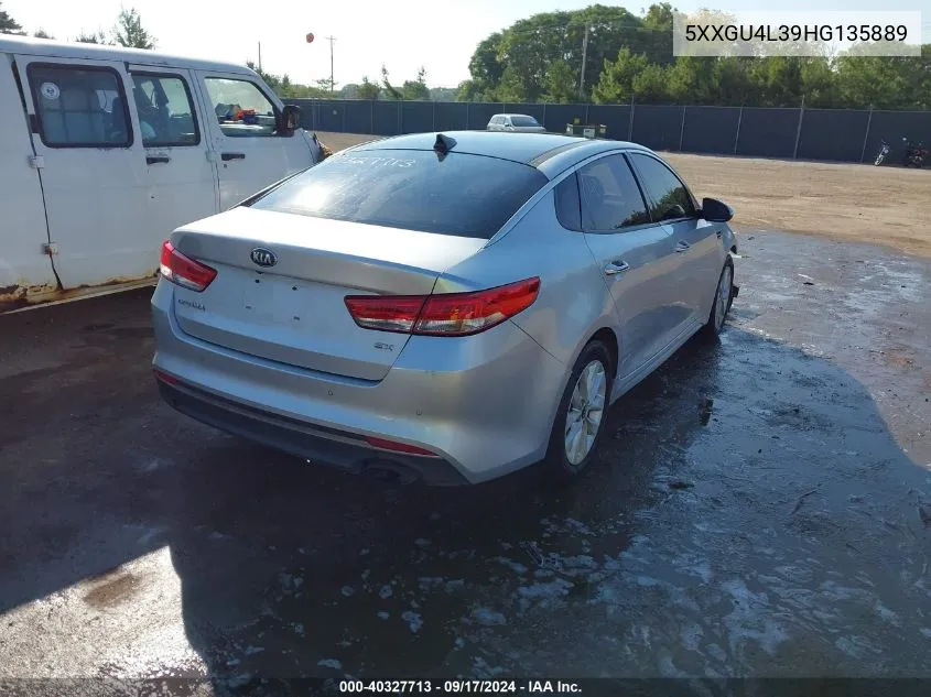 5XXGU4L39HG135889 2017 Kia Optima Ex