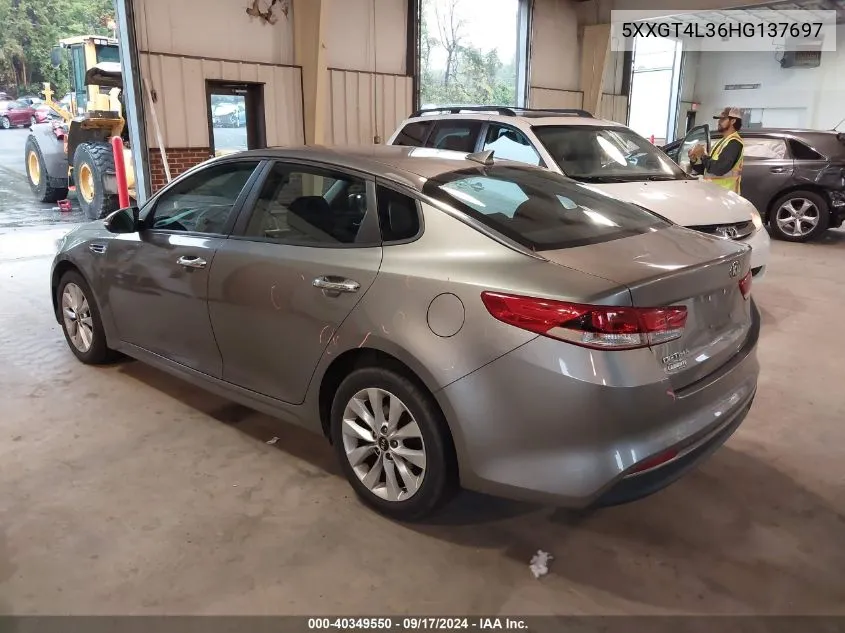 5XXGT4L36HG137697 2017 Kia Optima Lx