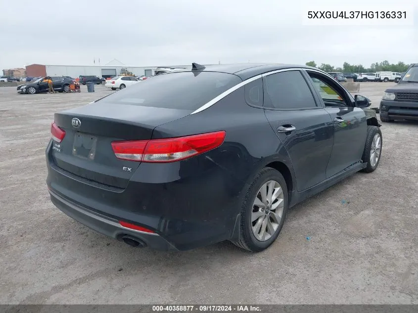 5XXGU4L37HG136331 2017 Kia Optima Ex