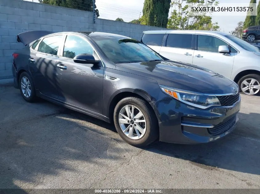 5XXGT4L36HG153575 2017 Kia Optima Lx