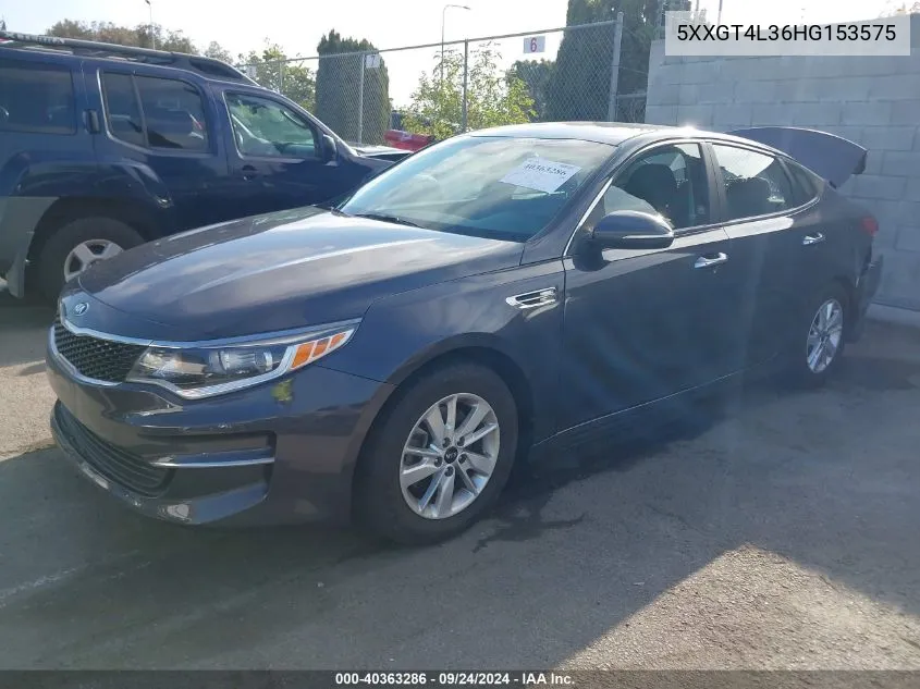 5XXGT4L36HG153575 2017 Kia Optima Lx