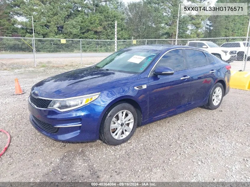 5XXGT4L33HG176571 2017 Kia Optima Lx