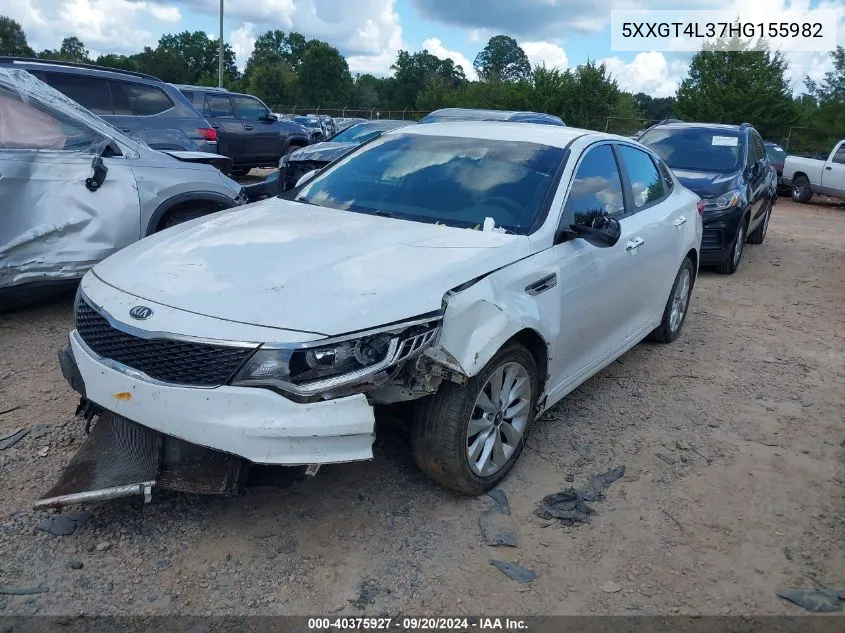 5XXGT4L37HG155982 2017 Kia Optima Lx