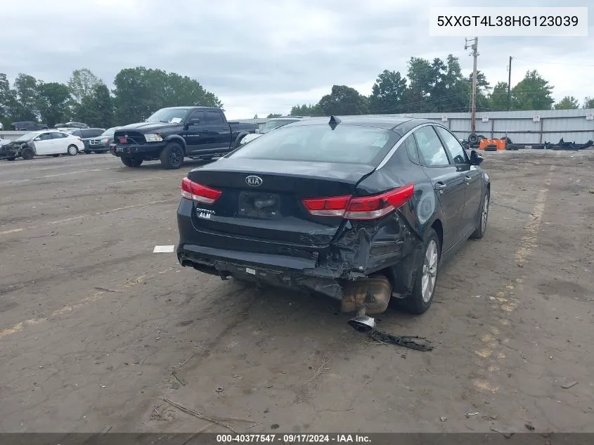 5XXGT4L38HG123039 2017 Kia Optima Lx