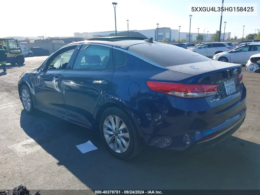 2017 Kia Optima Ex VIN: 5XXGU4L35HG158425 Lot: 40379751