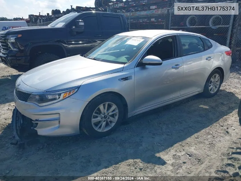 5XXGT4L37HG175374 2017 Kia Optima Lx