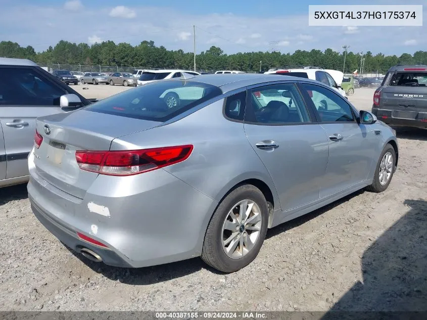 5XXGT4L37HG175374 2017 Kia Optima Lx