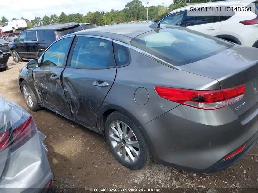 5XXGT4L31HG148560 2017 Kia Optima Lx